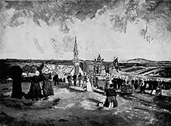 Le pardon de Sainte-Anne, gouache, ca. 1930.