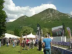 Le Maxi-Village sur la plage d'Albigny