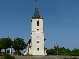 Photographie montrant l'église de Maxilly