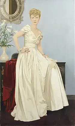 Portrait de May Schneider, 15e duchesse de Brissac (1946), Château de Brissac.