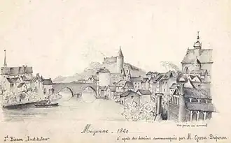 Le vieux pont détruit au XIXe&nbsp;siècle