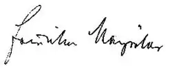 signature de Friederike Mayröcker
