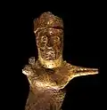 Statuette médiévale du Christ barbu, Limoges, 1200-1300.
