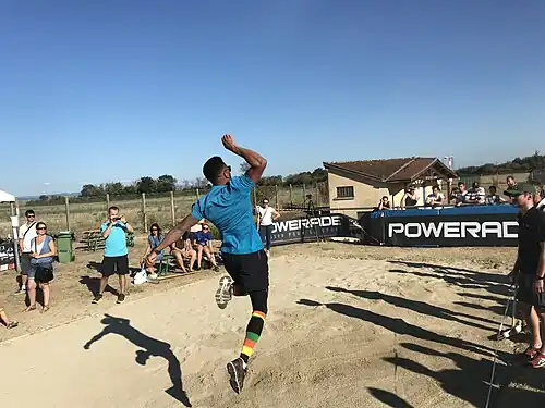 Emmanuel Biron lors du Meeting Chaussettes 2018.