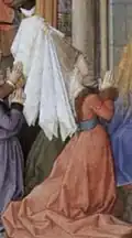 Femme avec un hennin vers 1460