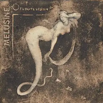 Mélusine (1900), gypsographie sur papier Japon, 20&nbsp;×&nbsp;13&nbsp;cm, Paris, BnF.