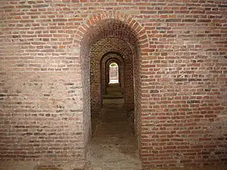 L'intérieur de la casemate.