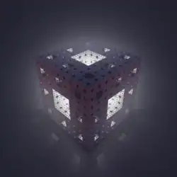 Éponge de Menger en ray tracing.