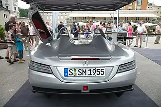 Arrière de la Mercedes-Benz SLR Stirling Moss.