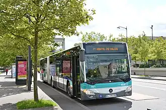 Mercedes-Benz Citaro G C2 no&nbsp;961 à Villejean - Université.