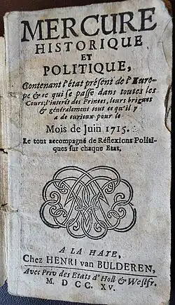 Image illustrative de l’article Mercure historique et politique