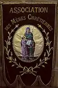 Bannière de l'Association des mères chrétiennes, nord de la France, date inconnue.