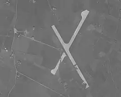 Aérodrome Grenoble-Mermoz en 1944.