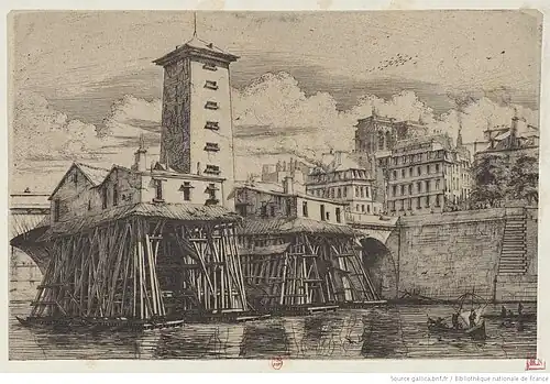 La Pompe Notre-Dame, 2e&nbsp;état, Paris, BnF.