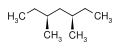 Le stéréoisomère méso du 3,5-diméthylheptane.