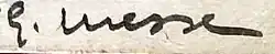 signature de Giovanni Messe