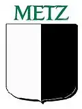 Logo de Metz, jusqu'en 1790 les drapeaux de la milice bourgeoise de Metz garderont ce signe.