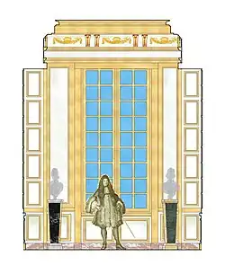 Restitution de la paroi sud.