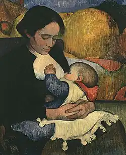 Maternité, Marie Henry allaitant son enfant (1889), collection particulière, Suisse.