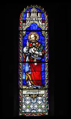 Vitrail de saint Pierre.
