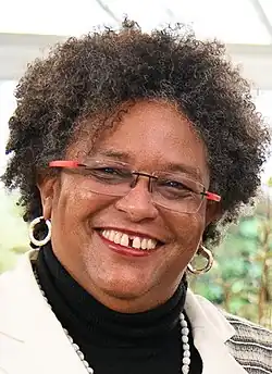 Mia Mottley, Première ministre (depuis 2018)