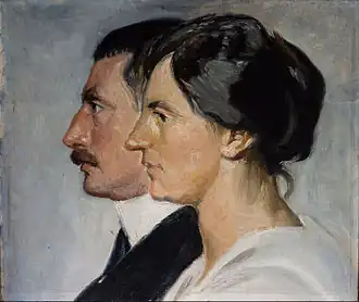 Portait du roi Christian X et de la reine Alexandrine de Denmark (1915), Musée de Skagen, Skagen