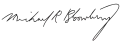 Signature de Michael R. Bloomberg