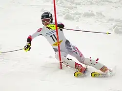 Un slalomer au Semmering en 2008