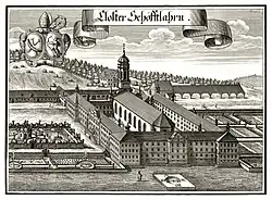 Gravure de l'abbaye (1701)