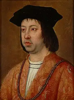 Le roi Ferdinand II d'Aragon, à partir de 1468 également roi de Sicile, XVe et XVIe&nbsp;siècles, Musée d'Histoire de l'art de Vienne.