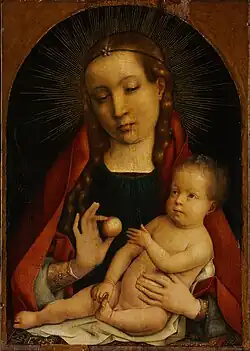 Vierge à l'Enfant, vers 1489/1492, Musée des Beaux-Arts de Budapest.