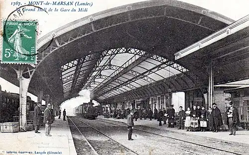 Gare de la compagnie du Midi à Mont-de-Marsan