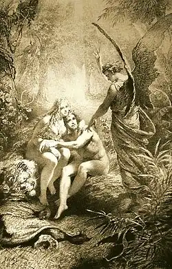 Adam et Eve, Mihály Zichy, XIXe&nbsp;siècle