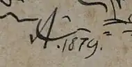 signature de Mikoláš Aleš
