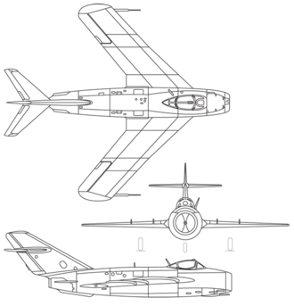 vue en plan de l’avion