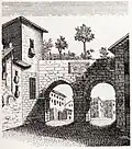 La porte dans son état d'origine