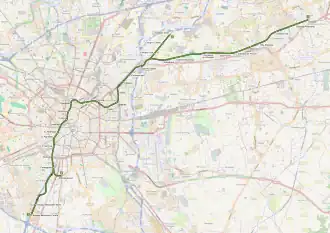 Voir la carte de la ligne.