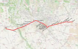 Voir la carte de la ligne.