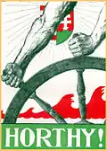 Affiche pour populariser le militaire Miklós Horthy, 1935