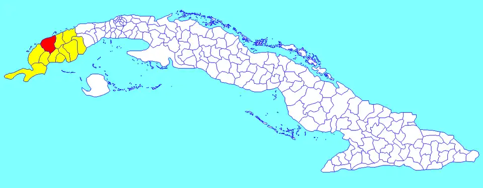 Municipalité de Minas de Matahambre dans la province de Pinar del Río