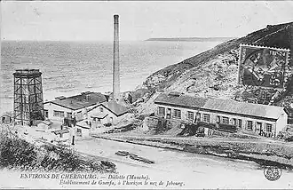 Établissement de Cuerfa, à l'horizon le Nez de Jobourg.