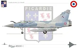 Mirage 2000C RDI escadron 2/12 Picardie.