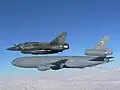 Mirage 2000 du 3/3 rejoignant un ravitailleur KC-10 Extender de l'USAF