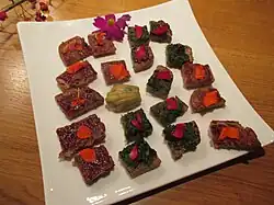 Mise en bouche fleural