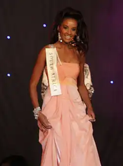 Tansey Coetzee, Miss Afrique du Sud 2007 à Miss Monde 2008.