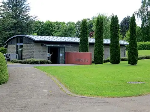 Le bâtiment renfermant le mithraeum.