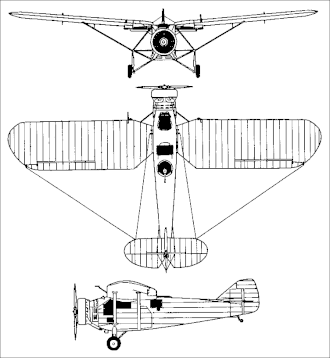 vue en plan de l’avion