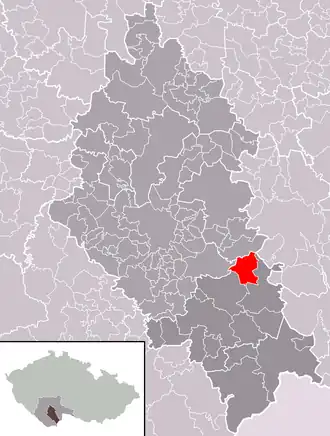 Localisation de Mladošovice