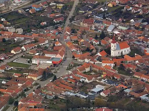 Modřice : vue générale.