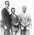 Mohamed Chebila, Djelloul Khatib et Mouloud Khatib (ce dernier est tombé au champ d'honneur au côté du colonel Amirouche en 1959), Tunis, 1957